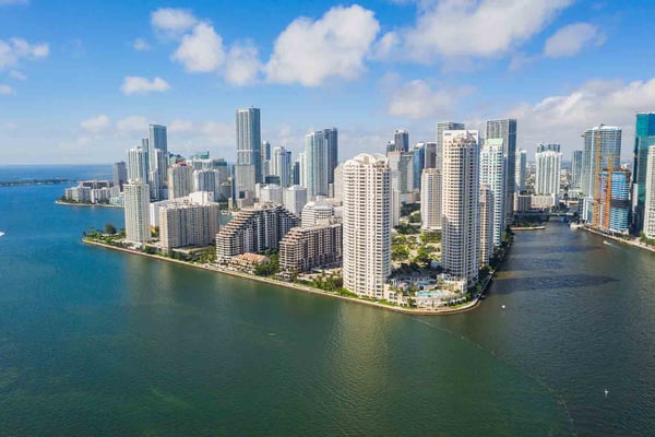 Drone image of Downtown Miami